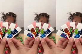 亲子搞笑日常，给宝宝吃个口香糖视频封面