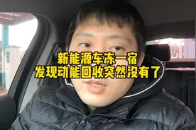 天气太冷了，新能源车路边冻一宿，发现动能回收不好用了，怎么办视频封面