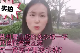 实拍苏州昆山房价多少钱一平？买一套房子要多少钱，太漂亮了视频封面