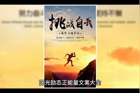 阳光励志正能量文案大全视频封面