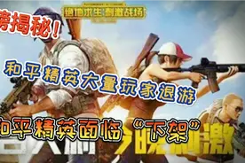 战兵游戏解说:和平精英大量玩家退游，和平精英面临着下降。