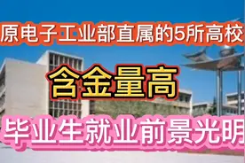原电子工业部直属的5所高校，含金量高，毕业生就业前景光明！视频封面