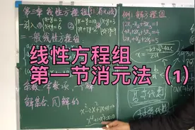 高等代数（线性代数）线性方程组第一节：消元法（1）视频封面