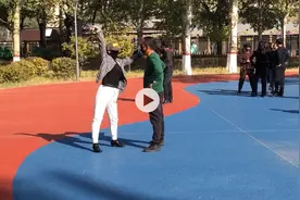 包头劳动公园，一男一女跳动感双人舞动作娴熟舞姿优美，跳的好棒视频封面