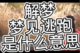 解梦，梦见逃跑是什么意思视频封面