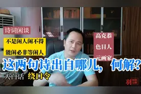 “不是闲人闲不得，能闲必非等闲人”典出何处？