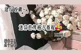 #迷你世界#格子教程#辞幼视频封面