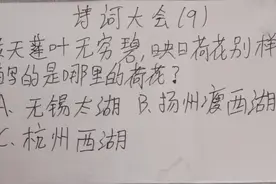 诗词大会（9） 接天莲叶无穷碧，映日荷花别样红是描写哪里的荷花视频封面