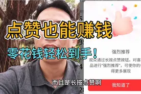 原来点赞也能赚钱，想赚零花钱的朋友可以看看！视频封面