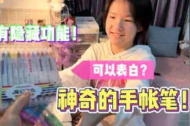 小娜子又入手了4种手帐笔，意外发现隐藏功能，这也太神奇了吧！视频封面