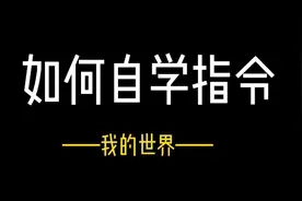 我的世界：《如何自学指令》