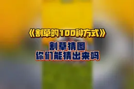 《割草的100种方式》割草猜图，你们能猜出来几个？