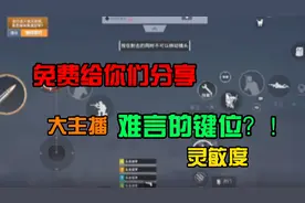 免费给你们分享大主播难言的键位和灵敏度！用了之一定上无敌战神视频封面