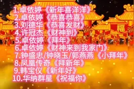十首最好听的贺新年歌曲《新年喜洋洋》《恭喜发财》《拜年》等视频封面