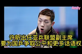 许昕出任亚乒联盟副主席：要为国乒争取公平和更多话语权视频封面
