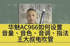 王大叔电吹管学习华魅966电吹管如何设置音量 音色 音调及指法