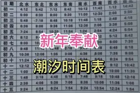 新年奉献，潮汐时间表。视频封面