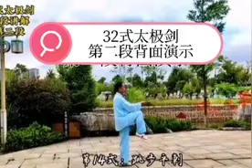 没有学不会的这套32式剑《背面讲解慢动作》易学易懂，通俗讲解。视频封面