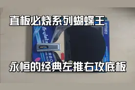 直板选手必烧底板，没有之一，蝴蝶王泰克西姆经典的左推右攻底板视频封面