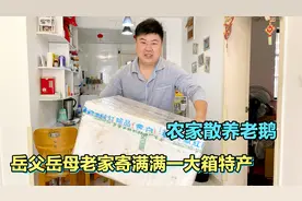 岳父母老家寄满满一箱特产,虽相隔千里仍心系子女,可怜天下父母心视频封面