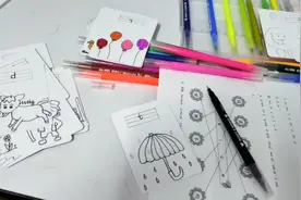 一年级拼音字母卡手工画孩子成长的路上不缺席🎈收藏带宝贝制作吧视频封面