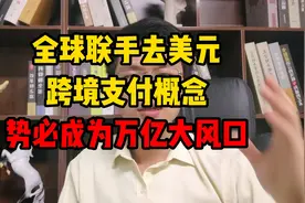 全球连手去美元，跨境支付概念，势必成为万亿大风口！视频封面