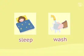 启蒙英语 看动画学英语 睡觉sleep 洗wash视频封面