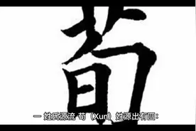 荀(xun)姓氏起源视频封面
