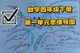 数学四年级下册第一单元思维导图视频封面