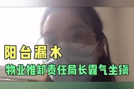 昨晚下雨，阳台漏水，物业跟做防水的都互相推卸责任好在最后修好视频封面