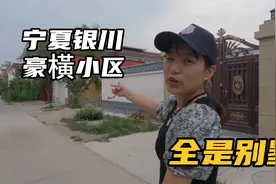 自驾来到宁夏银川军马场，小区全是别墅！种满蔬菜水果令人羡慕！视频封面