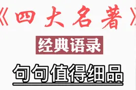 四大名著（西游记、水浒传、红楼梦、三国演义）经典语录！视频封面