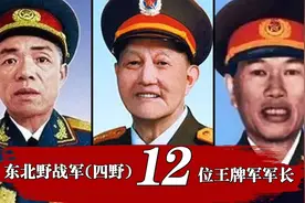 东北野战军（四野）12位王牌军长，有6位开国上将4位中将2位少将