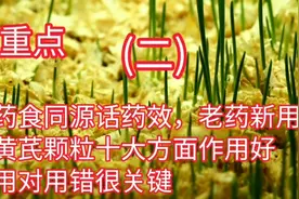 药食同源话药效 老药新用黄芪颗粒十大方面作用好用对用错很关键视频封面