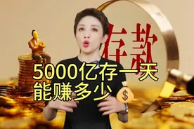 5000亿存一天，能赚多少视频封面