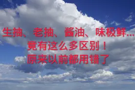 生抽，老抽，酱油，味极鲜，竟然有这么多区别。你以前用对了吗？视频封面