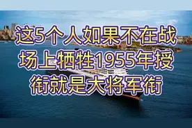 若不是在战场牺牲，55年授衔时，这5人可授予大将军衔视频封面