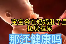 胎宝宝在妈妈肚子里吸收了营养，也会拉屎拉尿吗？那还能健康吗？视频封面
