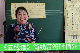 跟着宋老师免费零基础学简谱《五线谱》简线音符时值对照表视频封面