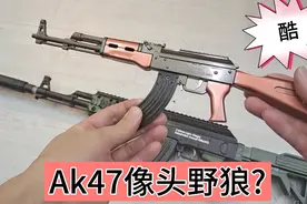 吃鸡CF必备神枪AK47玩具枪模开箱，炫酷威猛，暴躁又爆裂，似野狼视频封面
