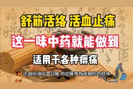 舒筋活络，活血止痛，这一味药材就够了，适用于各种骨病痹痛视频封面