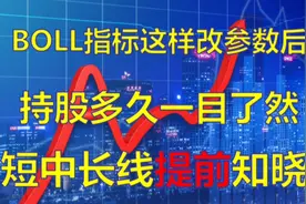 BOLL指标这样改参数后，持股多久提前知晓，炒股变得更轻松！视频封面