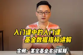 支付宝基金指标名词解释。收益率不再傻傻分不清楚！视频封面