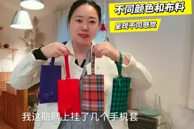 布艺手机保护套，随身携带超方便，再也不怕手机磕磕碰碰啦！视频封面