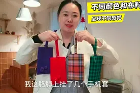 布艺手机保护套，随身携带超方便，再也不怕手机磕磕碰碰啦！视频封面