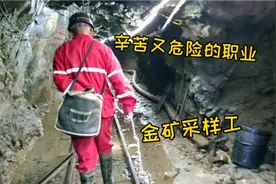 金矿的采样工，辛苦又危险的职业，经常下到几千米的矿井采样视频封面