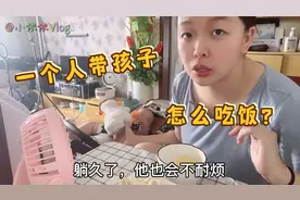 一个人带孩子，豆芽妈妈是如何解决吃饭问题的，90后宝妈加油！