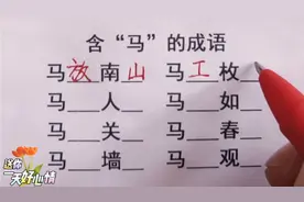 巧填十二生肖成语，含“马”的成语这么多，你能写出多少个