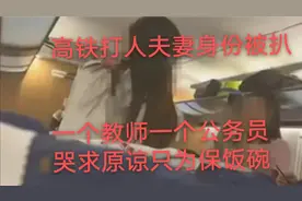 高铁上的惊人一幕：夫妻打人身份被扒，教师公务员身份引发社会热视频封面