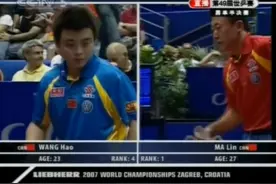 2007年世乒赛男单半决赛 马琳4:2王皓视频封面